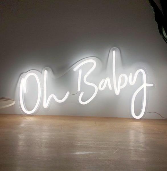 It Was All A Dream Oh Baby Wedding LED Custom Light Up Neon Wall Signs Word Lights Letters Girl