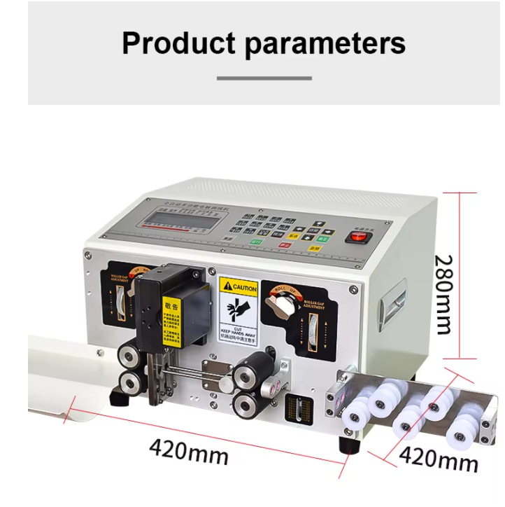 Automatic Double Wire Harness Cutting and Stripping Cable Manufacturing Equipment Wire Cable Cutter Stripper Copper Wire Tool