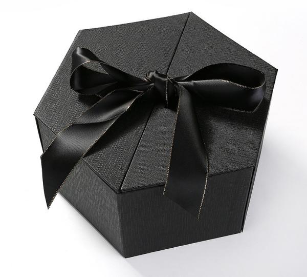 Custom Hexagonal Jewelry Gift Box with Satin Lining