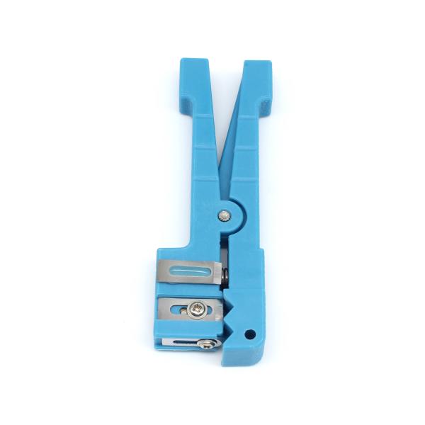 Blue Fiber Optic Stripper 45-163 Coaxial Stripper for Indoor Cable Stripping Solutions