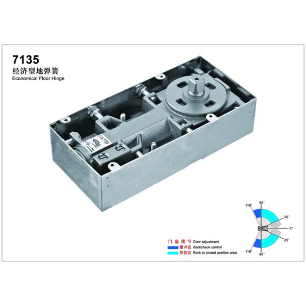 Floor Hinge 7135, color:black or blue, casting iron,  weight capacity 90kgs,