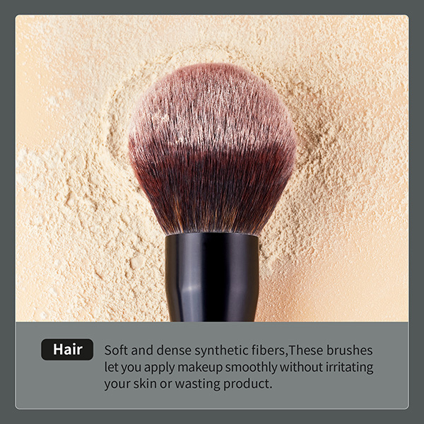 Jessup 3pcs Face Makeup Brush Se Black Shimmer Collection Powder Brush Private Label Makeup Brush Vendors T274