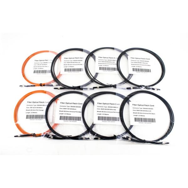 SMA905 Fiber Optical Pa Large Silica Core Stainless Steel Ferrule Design