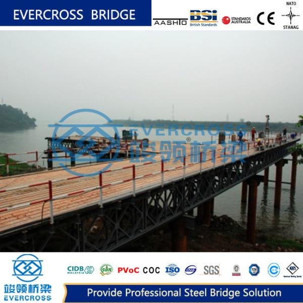 AISI Temporary Access Steel Bailey Bridge Prefabricated Bridge Construction