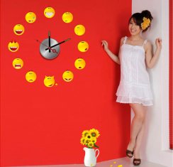 Flower Wall Decoration Designer Wall Sticker Clocks 10A028 