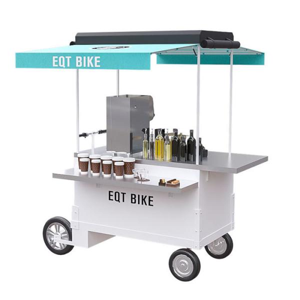 Carro de funcionamento fácil do alimento do trotinette com 304 resistentes ao calor o Worktable de aço inoxidável