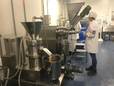 Linha de processamento moedor da manteiga de amendoim da pasta do amendoim 150kg/h 200kg/h da manteiga de porca