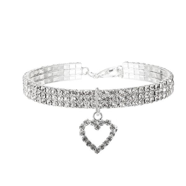 Fashionable Hot Selling Pet Accessories Cat Collar With Crystal Shinning Decoration For Pet Cat Dog