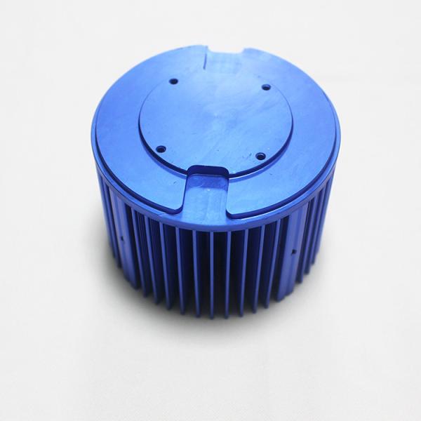 85x75mm Extruded Aluminum Led Heatsink , High Precision Blue Heat Sink ISO9001