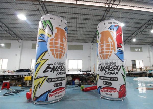 0.4mm PVC Sewing Advertising Inflatable Can Model Drink Replica