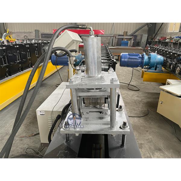 “Perforated Door Shutter Roll Forming Machine with 3-Ton Manual Decoiler & Hydraulic Automatic Slat Production”