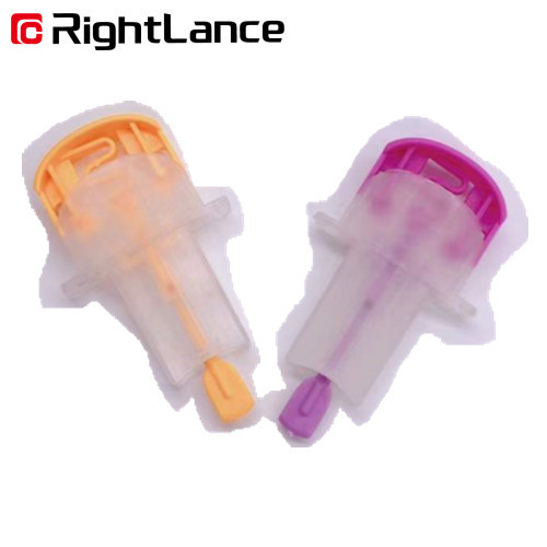 33G Medical Blood Lancets Sterile Disposable Finger Pricker Button Activated OEM