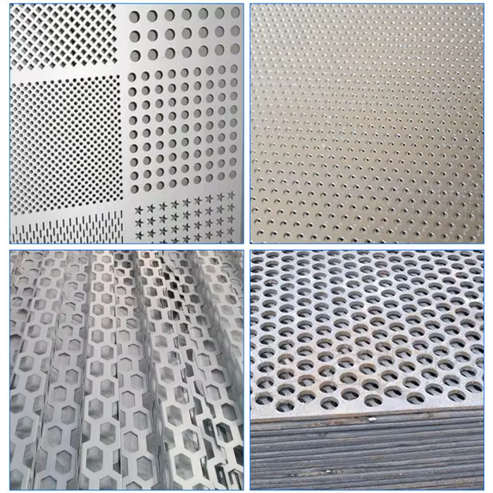 Customized Laser Cutting Punch Plate Screen Perforated Aluminum / Steel Plate