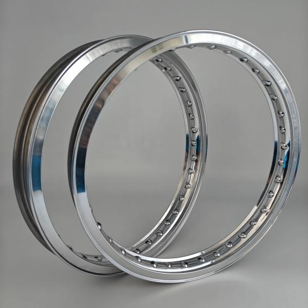 36 40 Holes Akront Style Valanced Alloy Motorcycle Rims for Industrial Applications