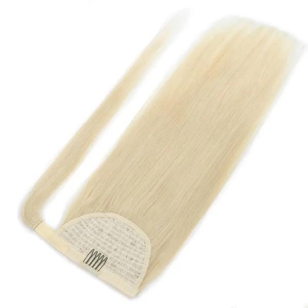 Remy Hair Brazilian Curly Wrap Around Ponytail Human Hair with No Tangle