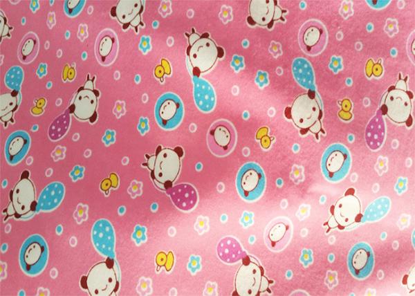 Printing Cotton Flannel Cloth For Baby Garment , Cotton Flannel Fabric