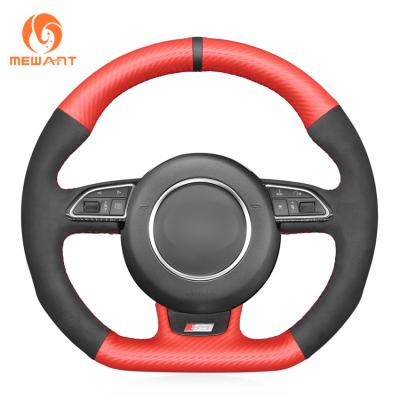 Custom Thread Color MEWANT Steering Wheel Cover For Audi A5 A7 RS5 RS7 S3 S4 S5 S6 S7 SQ5