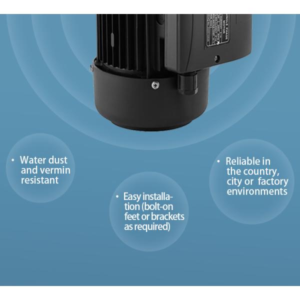 Moteur asynchrone monophasé en aluminium étanche pour pompe de piscine 1500 tr/min 220V 50/60Hz