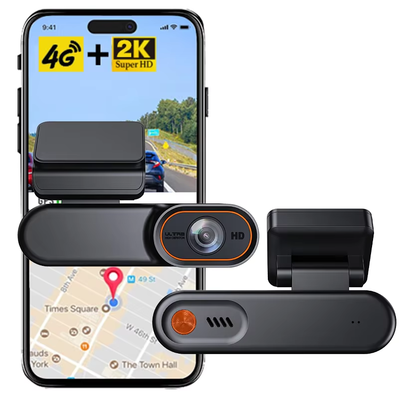 4G 2K Dual Dashcam APP Remote Monitoring SIM Card GPS Tracking Location Speed Without Screen Front 2K Rear 1080P for Toyota RAV4