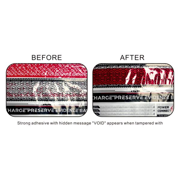 Безопасность сумка подделка доказательство денег сумка лента наличные доказательства на заказ PE Пластиковый высокий S