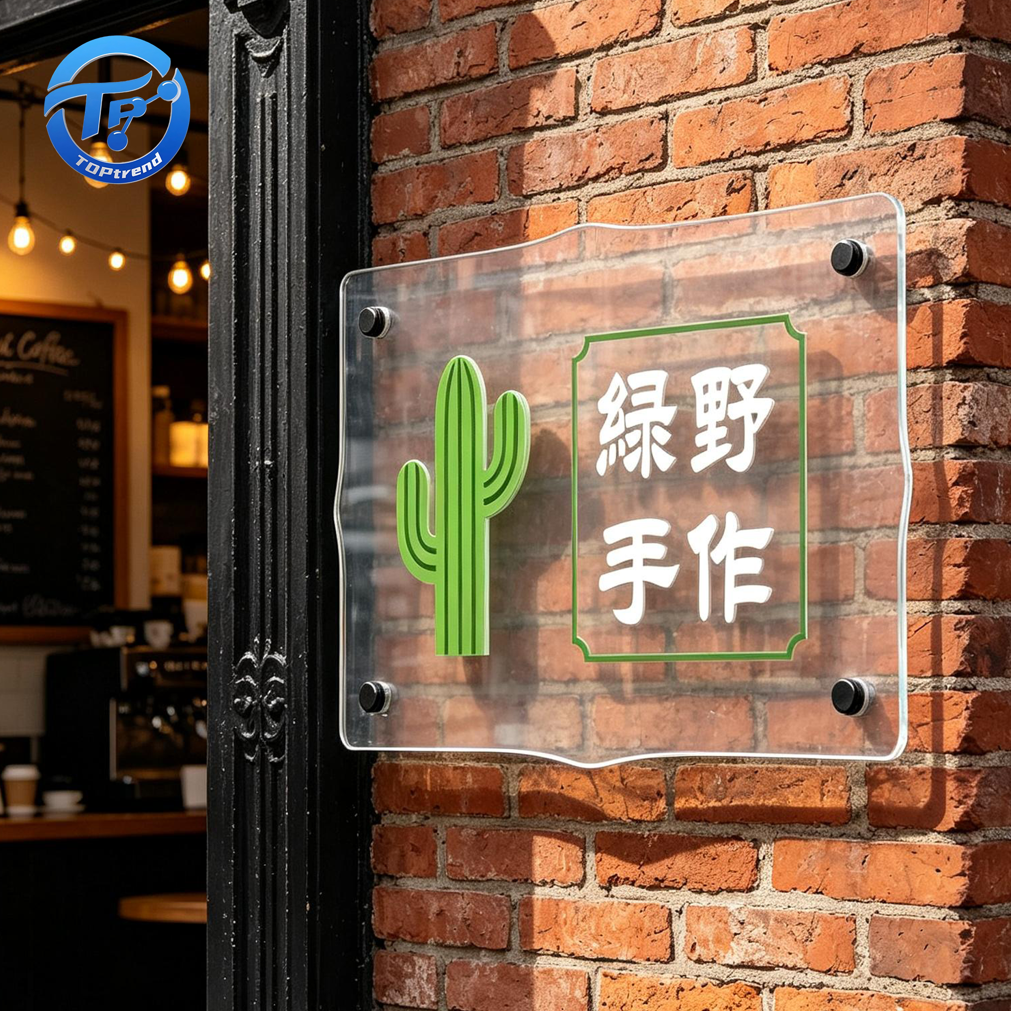Wall Mount Acrylic Plastic Sheets Acrylic Business Sign For Studio And Office