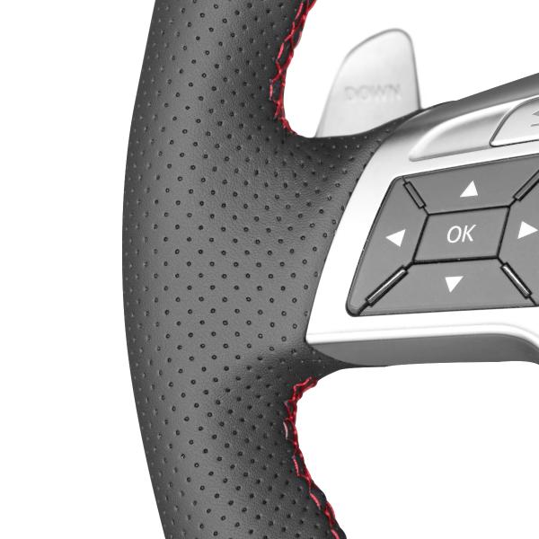 Customized Thread Color Hand Sewing PU Leather Steering Cover for E63 AMG S 2011-2016