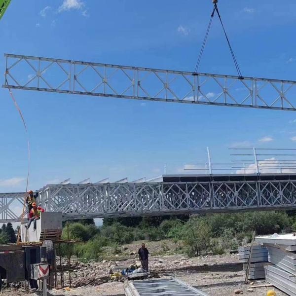 Welded Galvanized Steel Pedestrian Bridge Steel Panel Q235