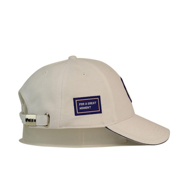 Custom White Printed Baseball Caps / Gorras Baseball Hat 3D Rubber Patch Cotton