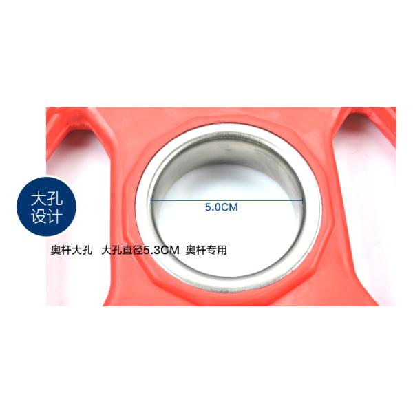 0.5kg-25kg Rubber Coated Fitness Weight Plates With High Density Customized Logo
