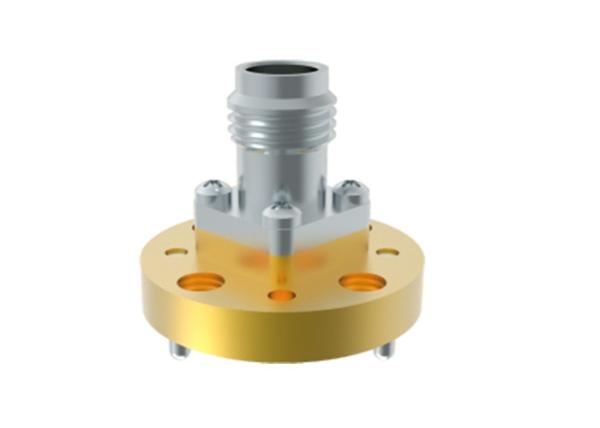 50GHz ~ 67GHz WR14 BJ620 a 1.85mm Guia de onda feminina para adaptador de coaxão Lançamento final