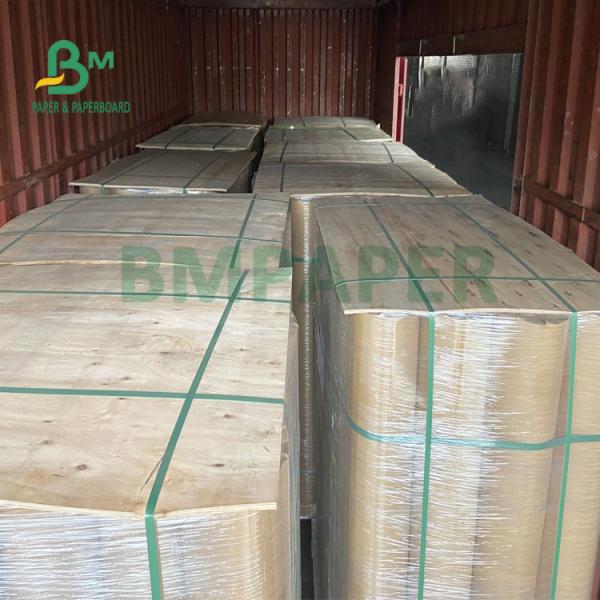 90gsm 125gsm Bown Kraft Paper Rolls Eco-Friendly 36