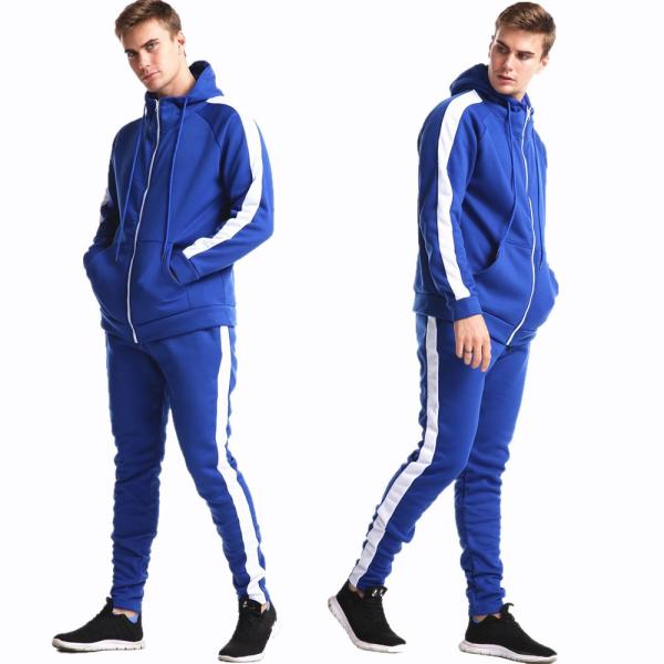 55% Polyester 45% Cotton Fashion Red Custom Outdoor Clothing Casual Long Sleeve Tracksuit