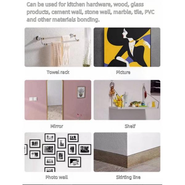 Bathroom Hardware Pendant Nail Free Adhesive Sealant  Bathroom Hardware Pendant