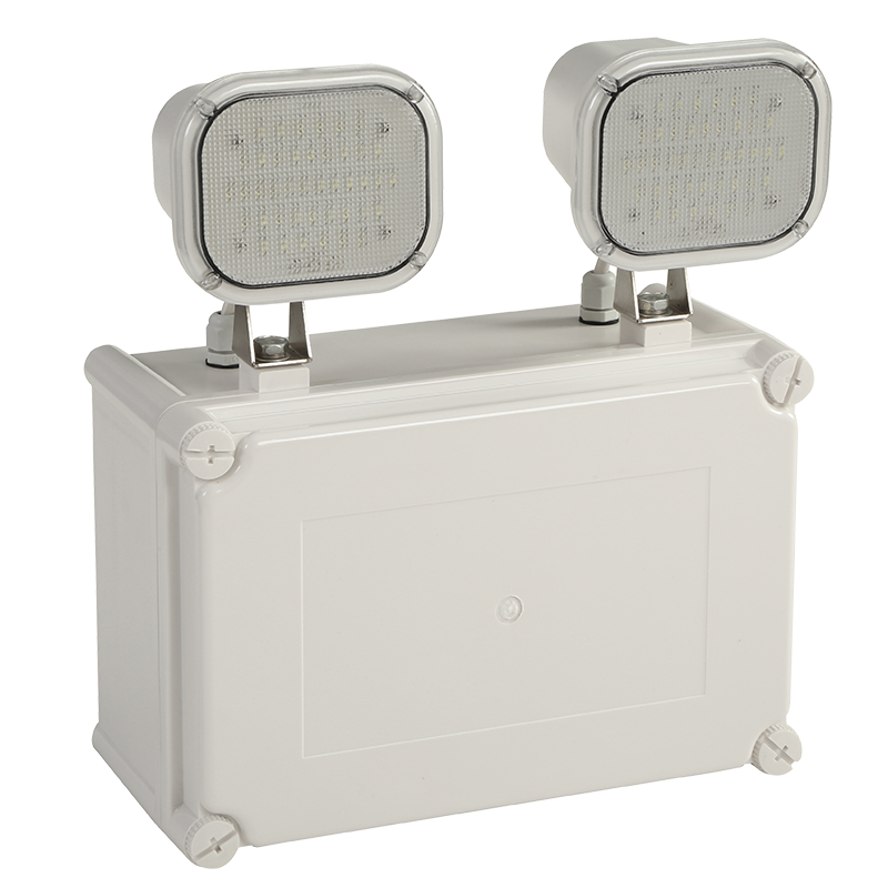 Twin Head Battery 12W LED Emergency Light IP65 Waterproof Wall Mounted TL084AN