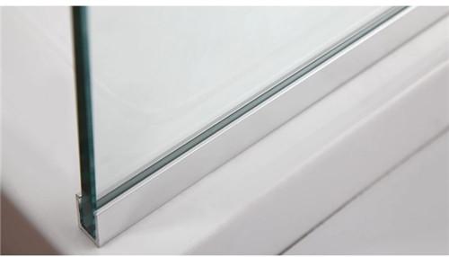 Easy Install Walk In Shower Screen , Frameless Glass Shower Screen With Support Bar