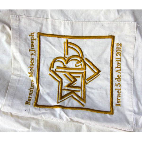 100% cotton fabric wtih emboidery logo small bag cotton drawing string Plain Cotton bag for Laundry