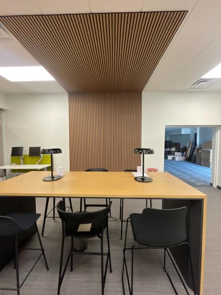 Timber Liner Veneer Grooved Acoustic Wall Panels Sound Absorption Isolation Board