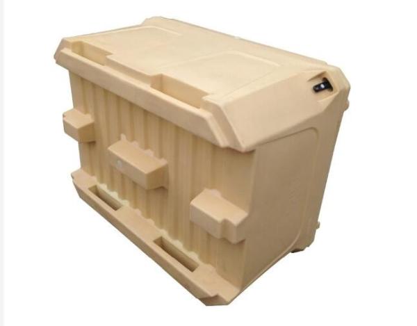 Top loading PE PU Foam Insulated Food Transport Container 1000L Capacity with Rubber Handle