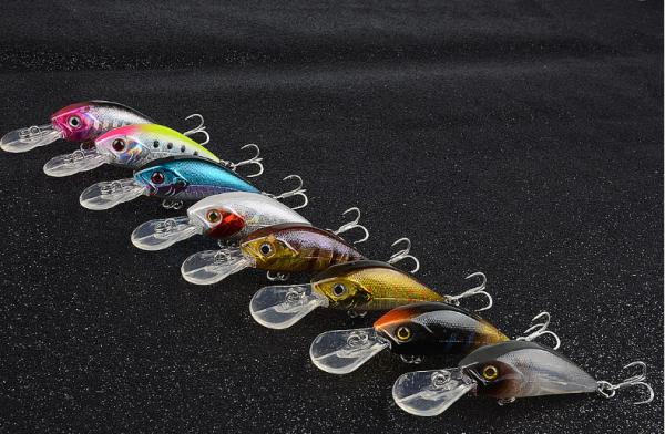 Linguagem 4G 5,8cm Peixe-gato-do-mar Isca de pesca 4 Iscas de plástico Largas