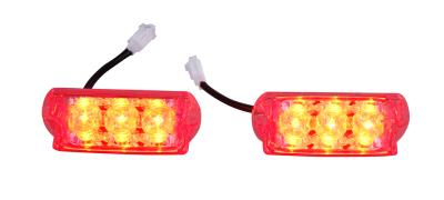 Cabeça vermelha da luz de advertência da cabeça da luz do diodo emissor de luz da polícia da emergência 3W/diodo emissor de luz mini