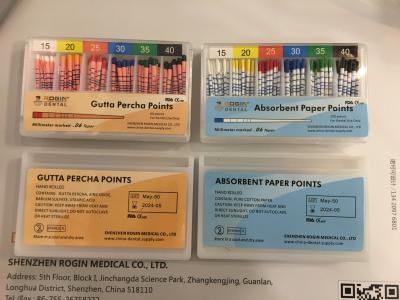 Endodontic Materials For Dentist Use Gutta Percha Points With 06 Taper 15-40 Size