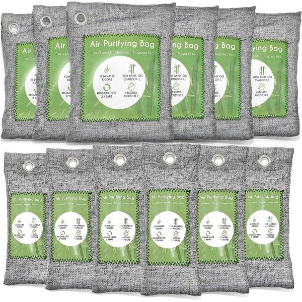 Activated Bamboo Charcoal Air Purifying Bag for Home Office Bedroom Lobby Hotel Solid