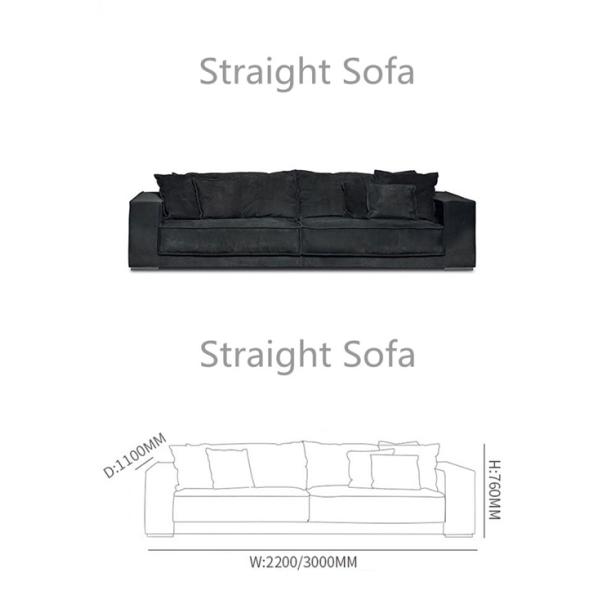 8 Ft 3 Person L Shaped Couch Comfy Fabric Modern Corner Sofa Living Room