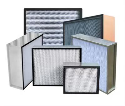 Customized Hepa H13 H14 Filter for air Purifier Hvac Panel Filter Folded Hepa Filter