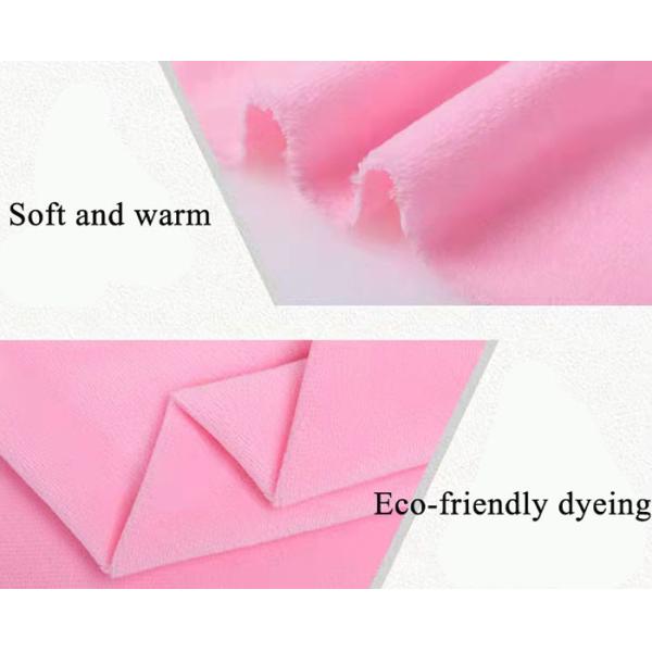 Постельные принадлежности младенца повторно используют 100% полиэстер ткани Minky Velboa