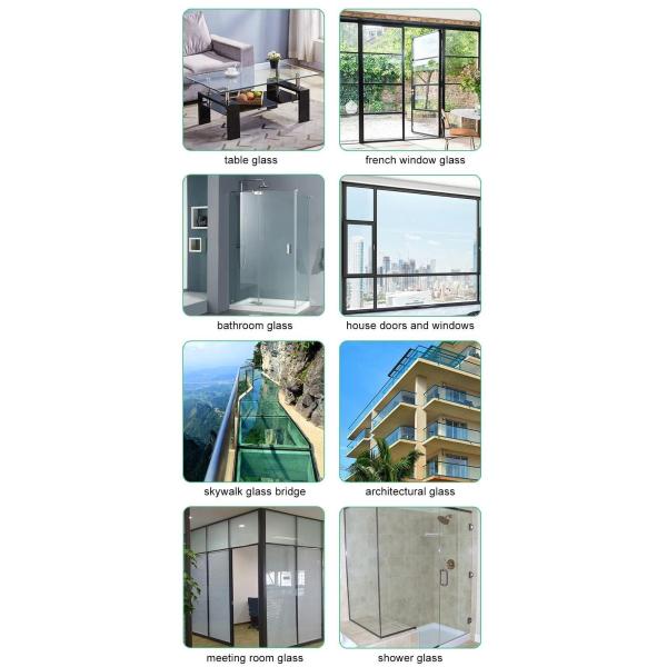 Single Glass Wired/Decorative/Bathroom Glass Building Laminated Glass for Office Door