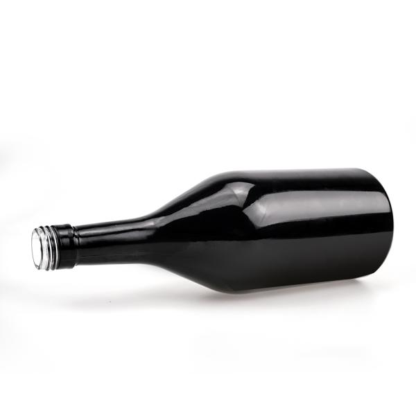 500ml Screw Cap Glass Bottle for Gin Rum Tequila Whisky Liquor Spirits Black Painting