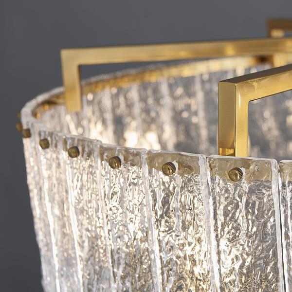 Modern home living room decoration round glass lighting candle Chandelier(WH-CY-243)