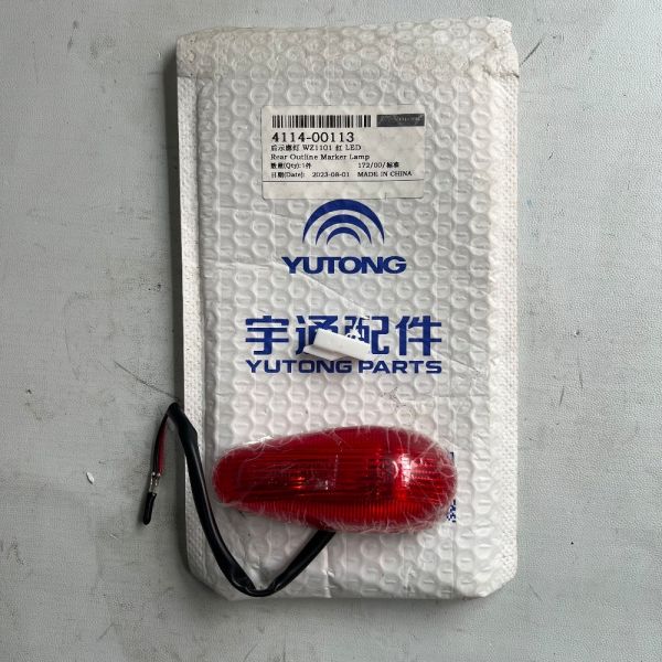 LED Rear Clearance Lamp with Light Intensity ≥ 2cd and Photoelectric Conversion Efficiency ≥ 85lm/W Featuring 5730 Packaged Red LED for Yutong Buses
