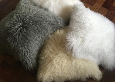 Mongolian Fur Decorative Pillow Mongolian Lamb Fur Throw Pillow Pure Mongolian Throw Pillow